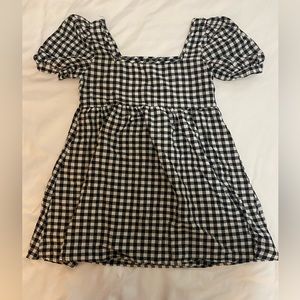 plaid mini dress